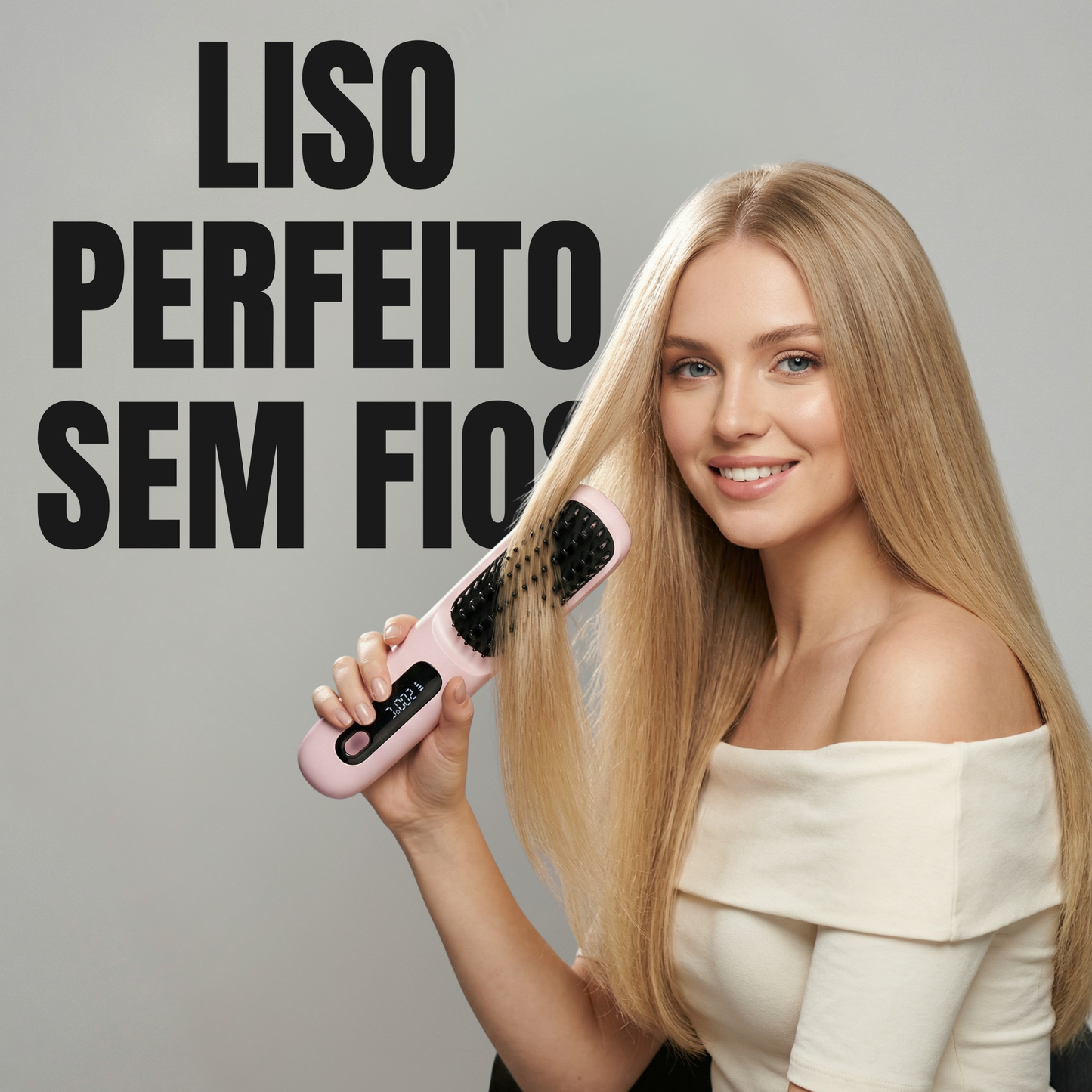 BLUMY Escova Alisadora Sem Fios