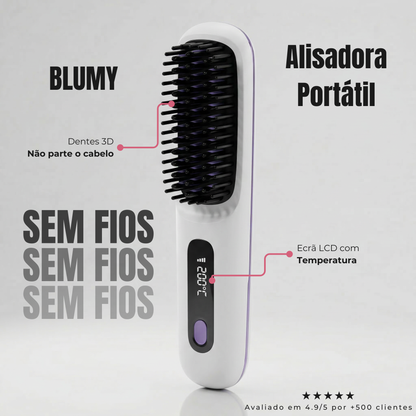 BLUMY Escova Alisadora Sem Fios
