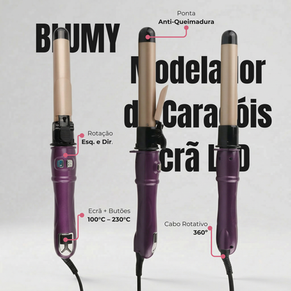 BLUMY Modelador de Caracóis com Ecrã LCD